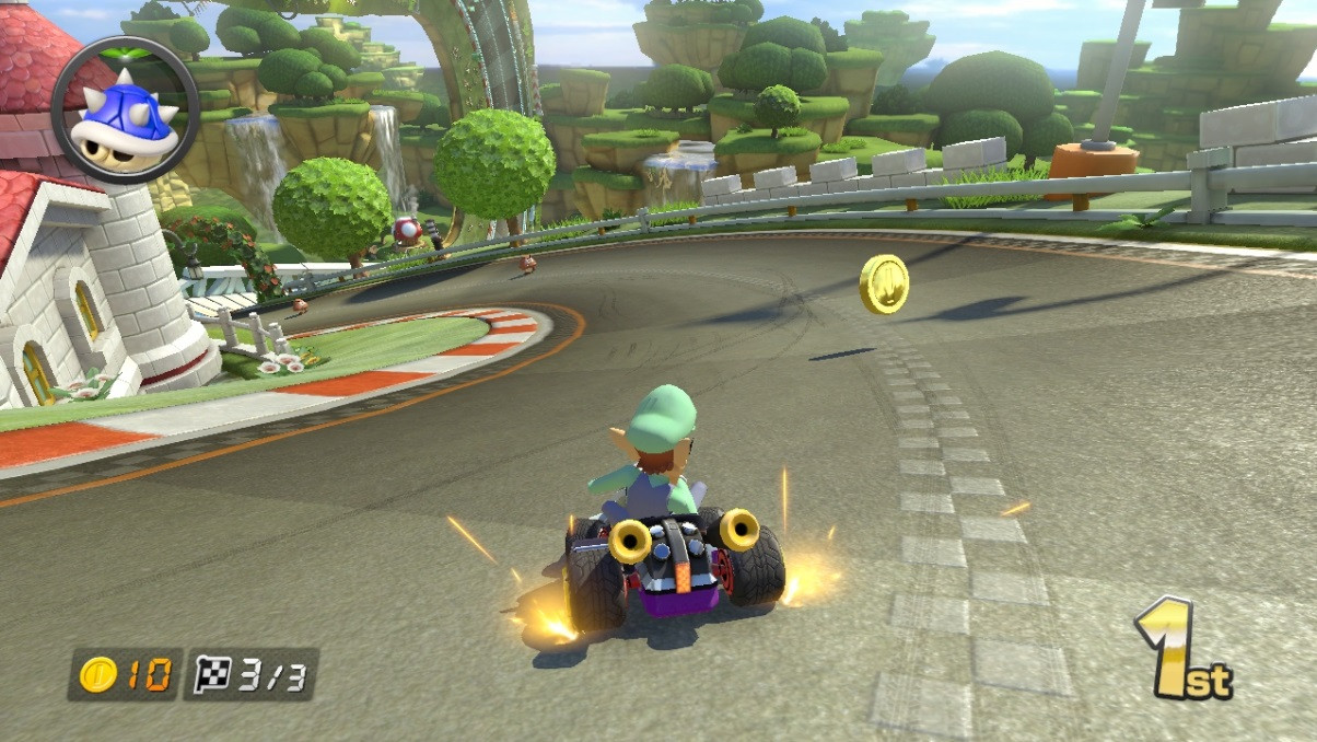 Light-green Waluigi (waluigi) [mario Kart 8] [mods]