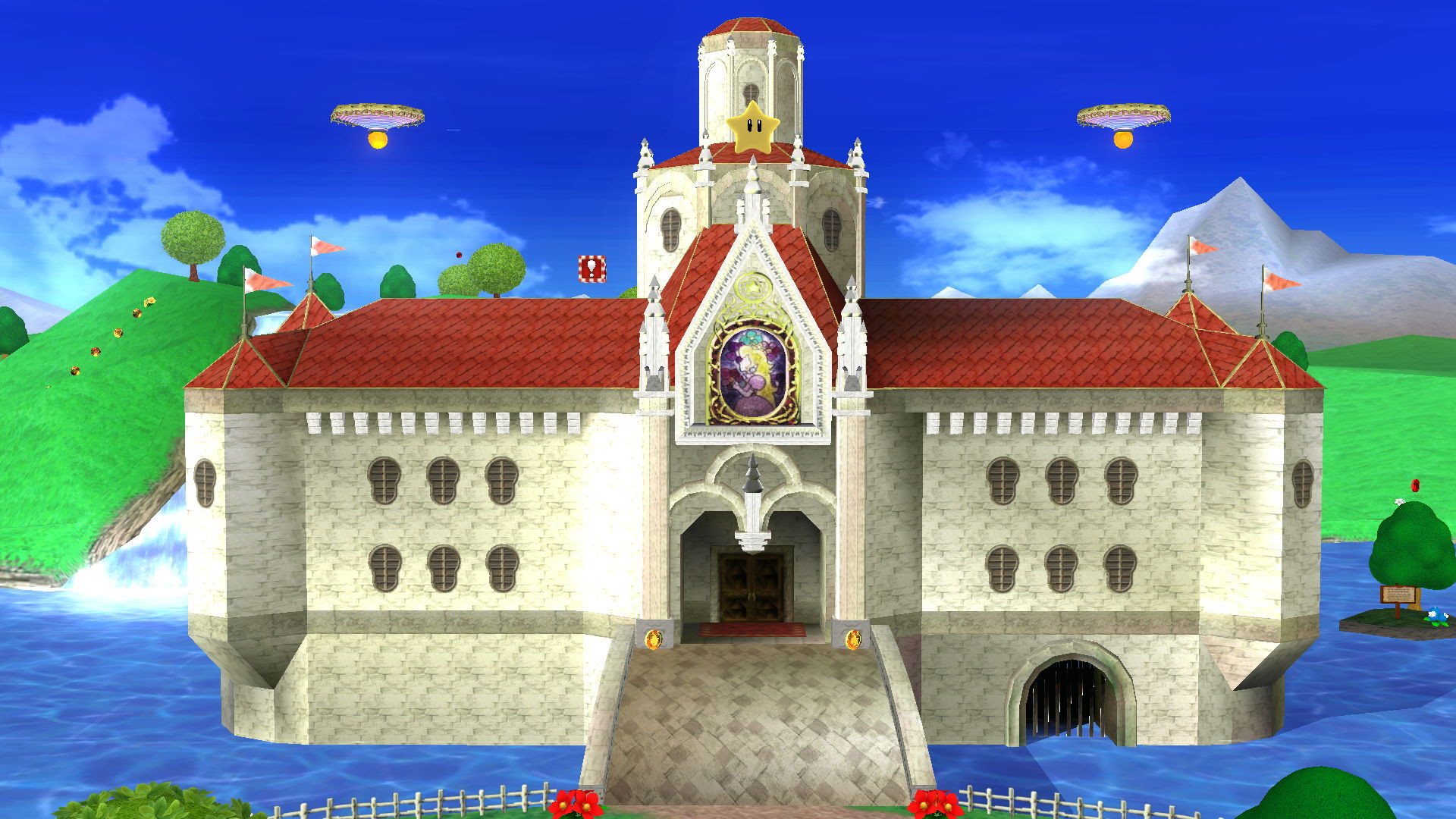 Mushroom Kingdom Princess Peach's Castle [Super Smash Bros. (Wii U)] [Mods]