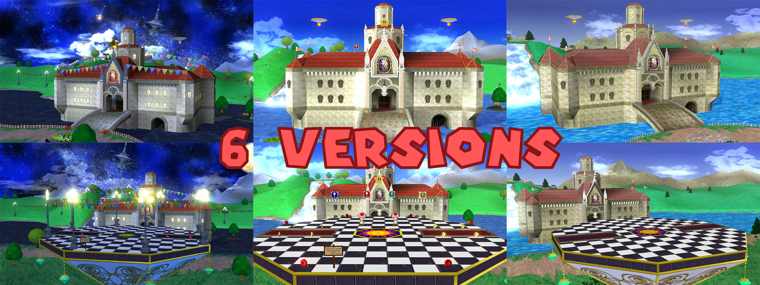 Mushroom Kingdom Princess Peach's Castle [Super Smash Bros. (Wii U