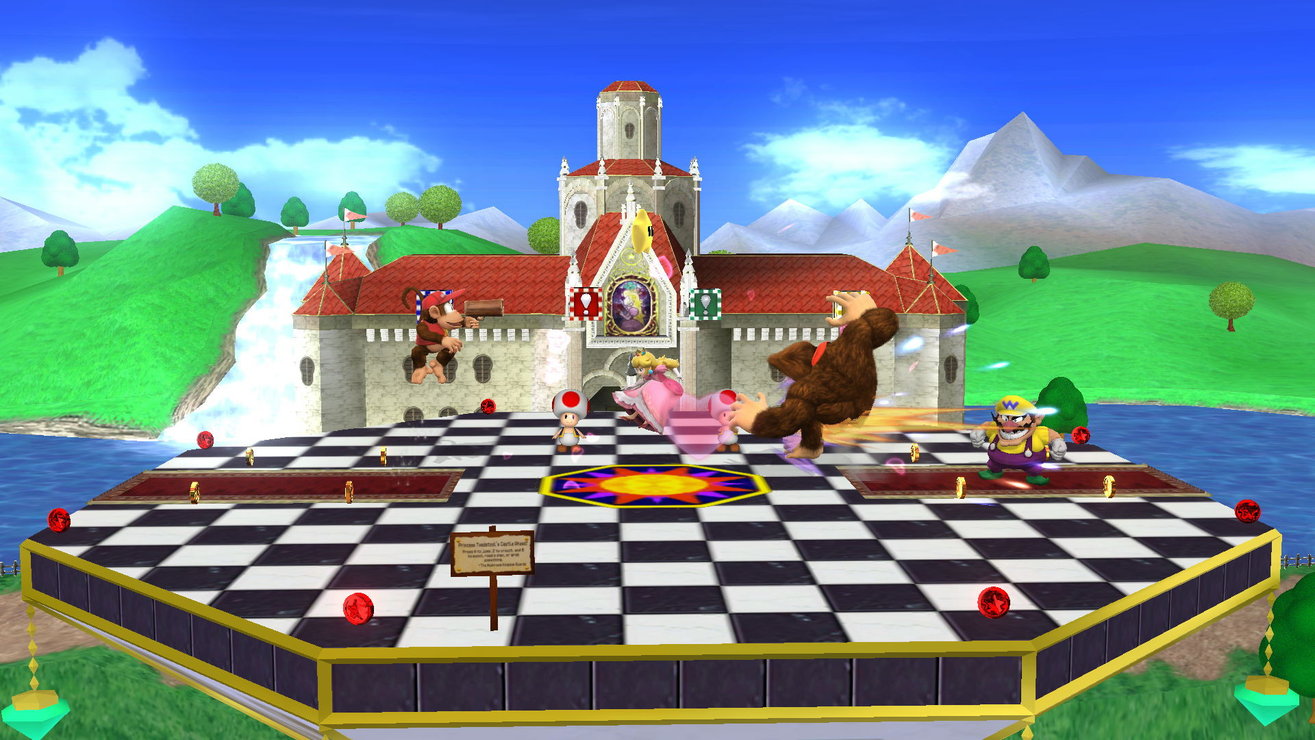 Mushroom Kingdom Princess Peach's Castle [Super Smash Bros. (Wii U)] [Mods]