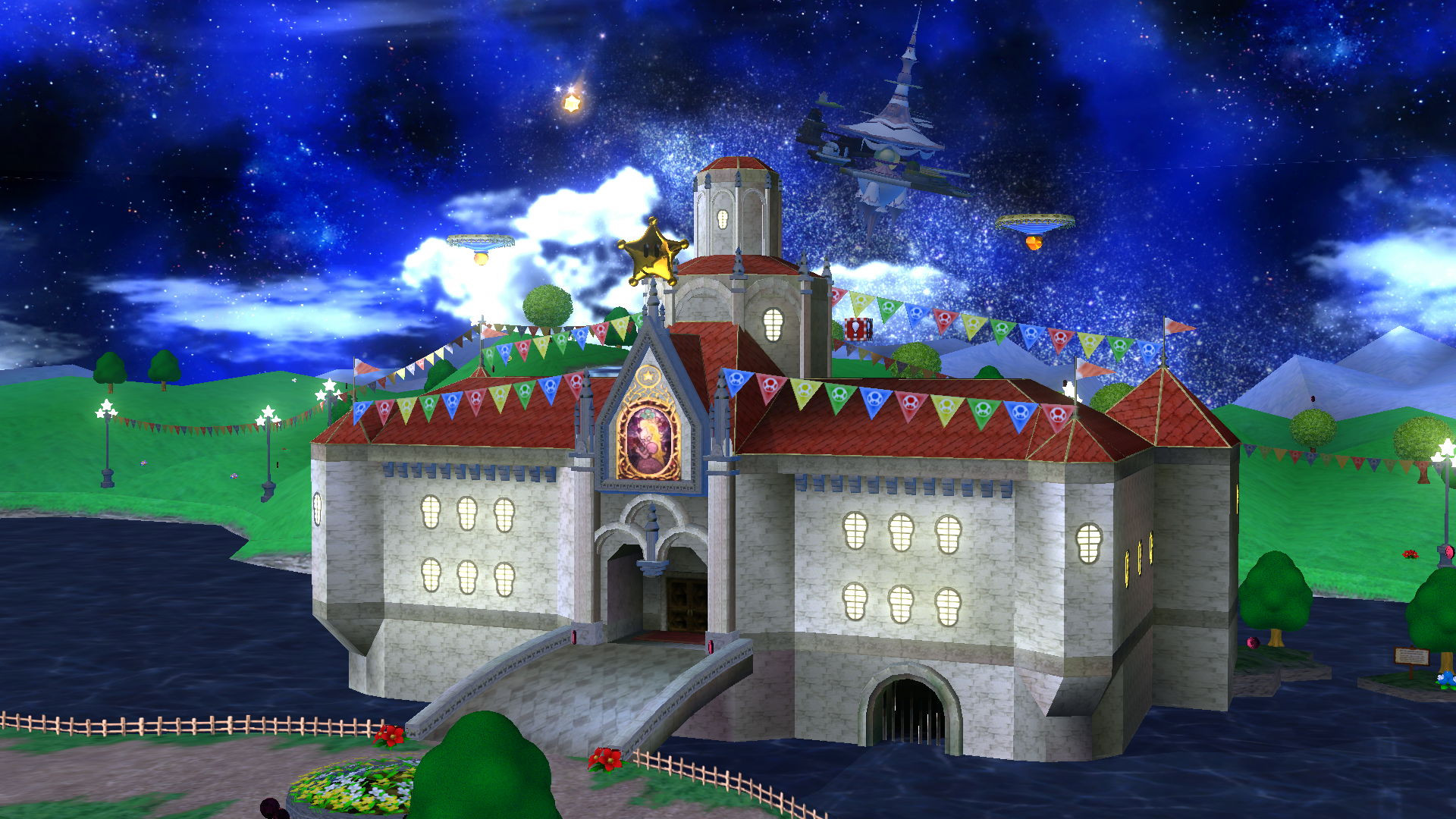 Mushroom Kingdom Princess Peach's Castle [Super Smash Bros. (Wii U