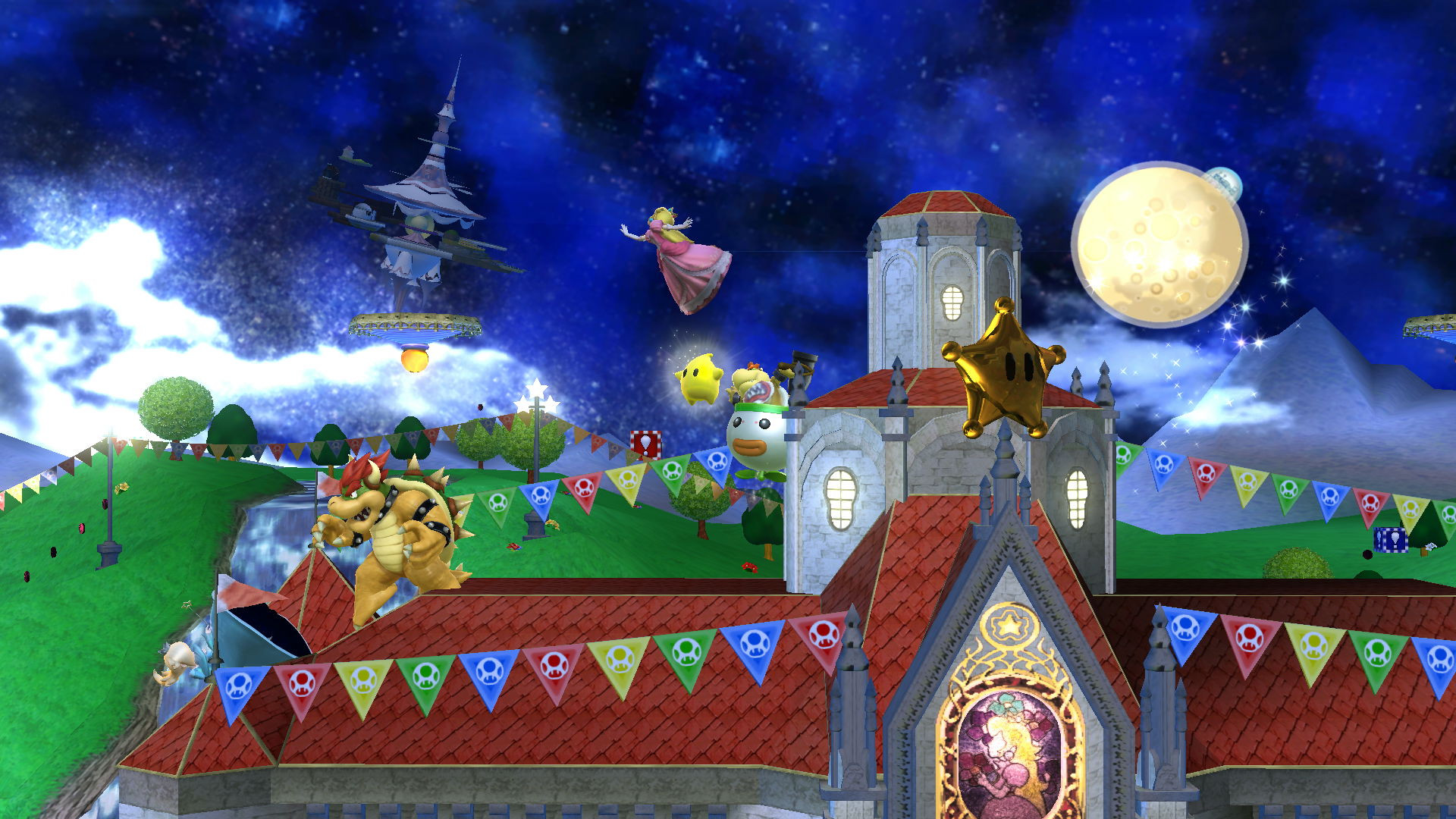 Mushroom Kingdom Princess Peach's Castle [Super Smash Bros. (Wii U)] [Mods]