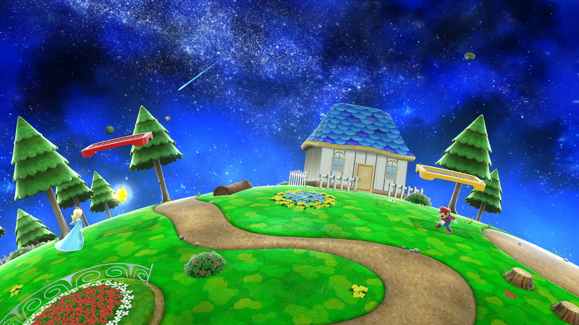 Mario Galaxy over Mushroom Kingdom U Omega [Super Smash Bros. (Wii U