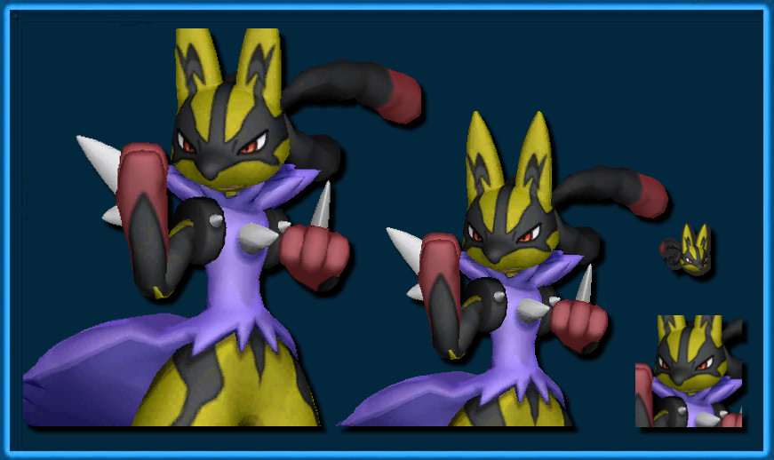 Blue the shiny lucario