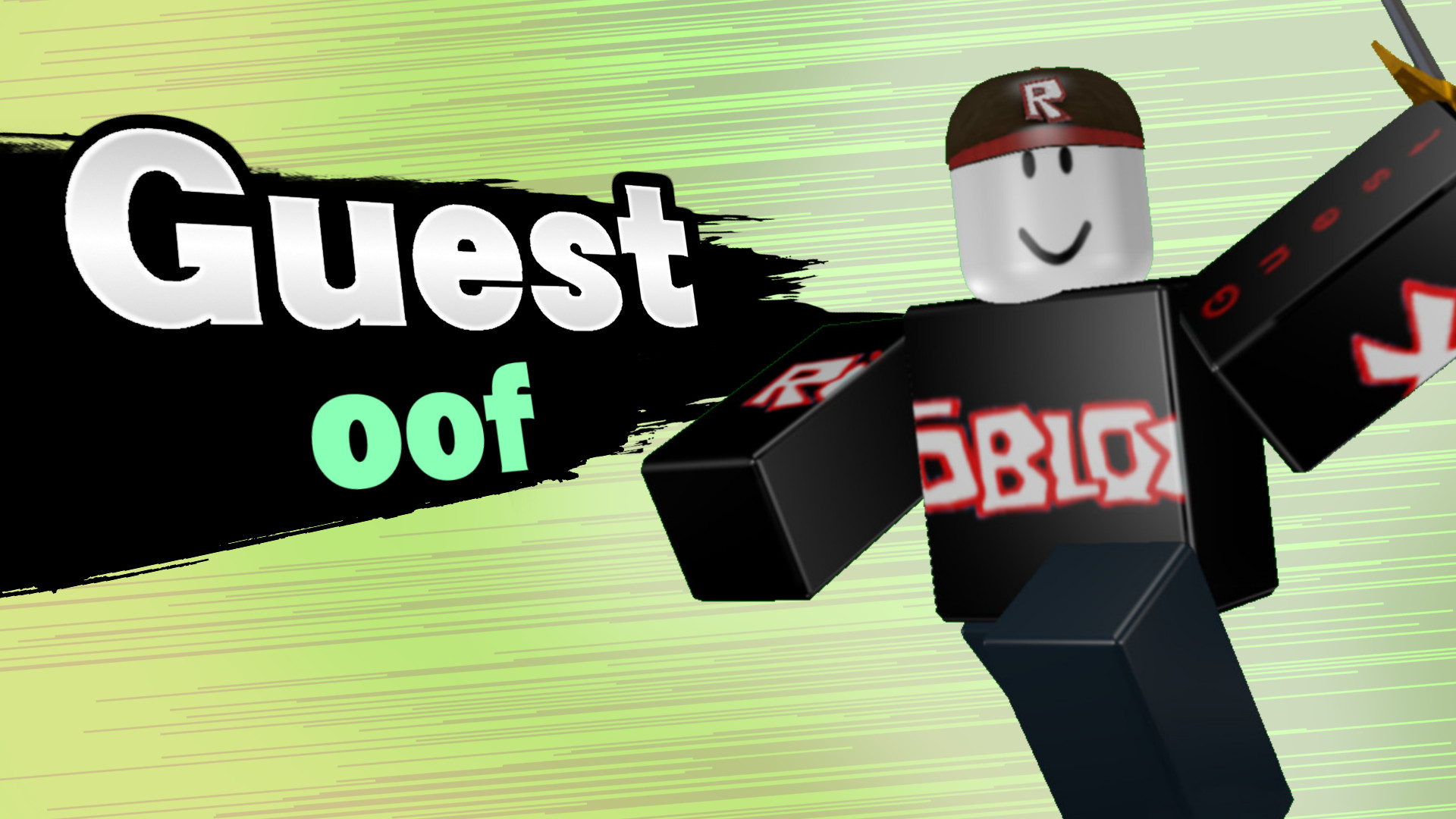 Robloxian Guest Goes Oof Super Smash Bros Wii U Mods - roblox character smash moveset