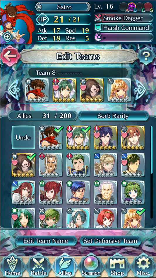 Strider Hiryu over Saizo Mod for Fire Emblem Heroes FE