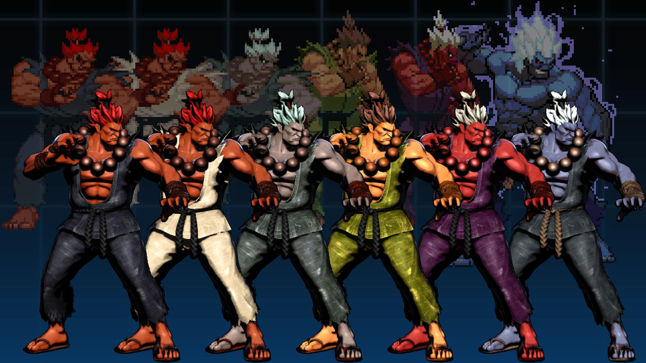 Akuma Palette Pack! [Ultimate Marvel vs Capcom 3] [Mods]