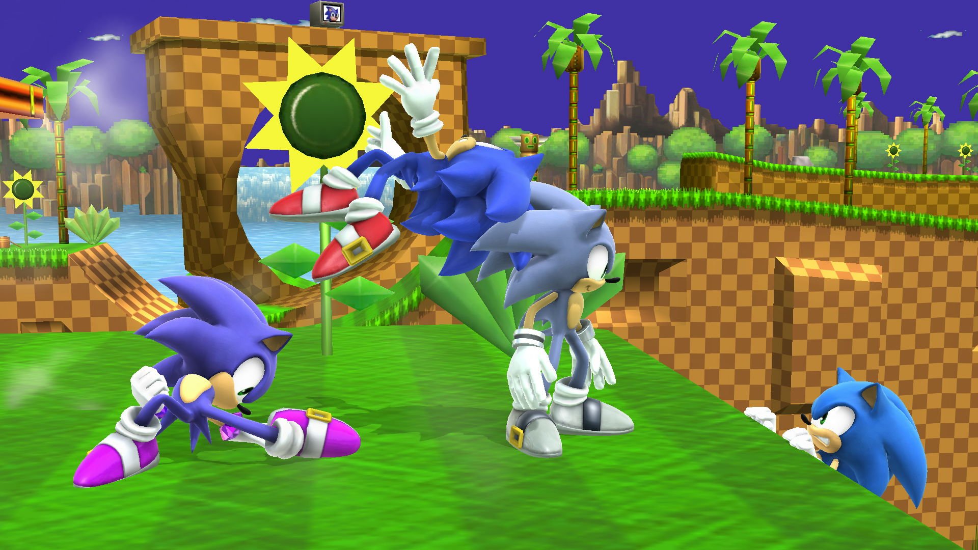 Project+ on X: For our final Art Tuesday for this release, we've got a  complete revamp of a Project M classic - Green Hill Zone, based on its  appearance in Sonic Generations!