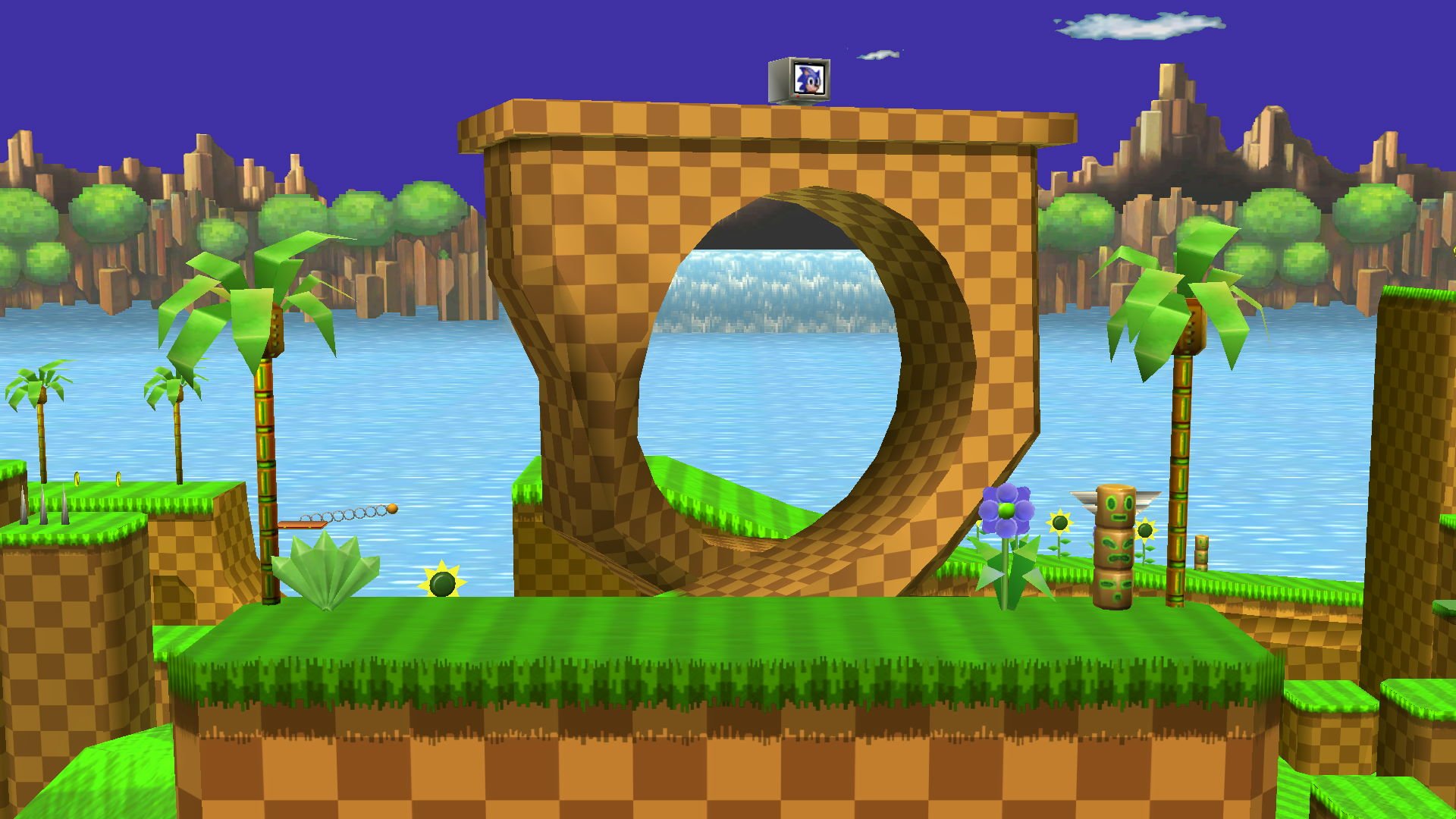 Project+ on X: For our final Art Tuesday for this release, we've got a  complete revamp of a Project M classic - Green Hill Zone, based on its  appearance in Sonic Generations!