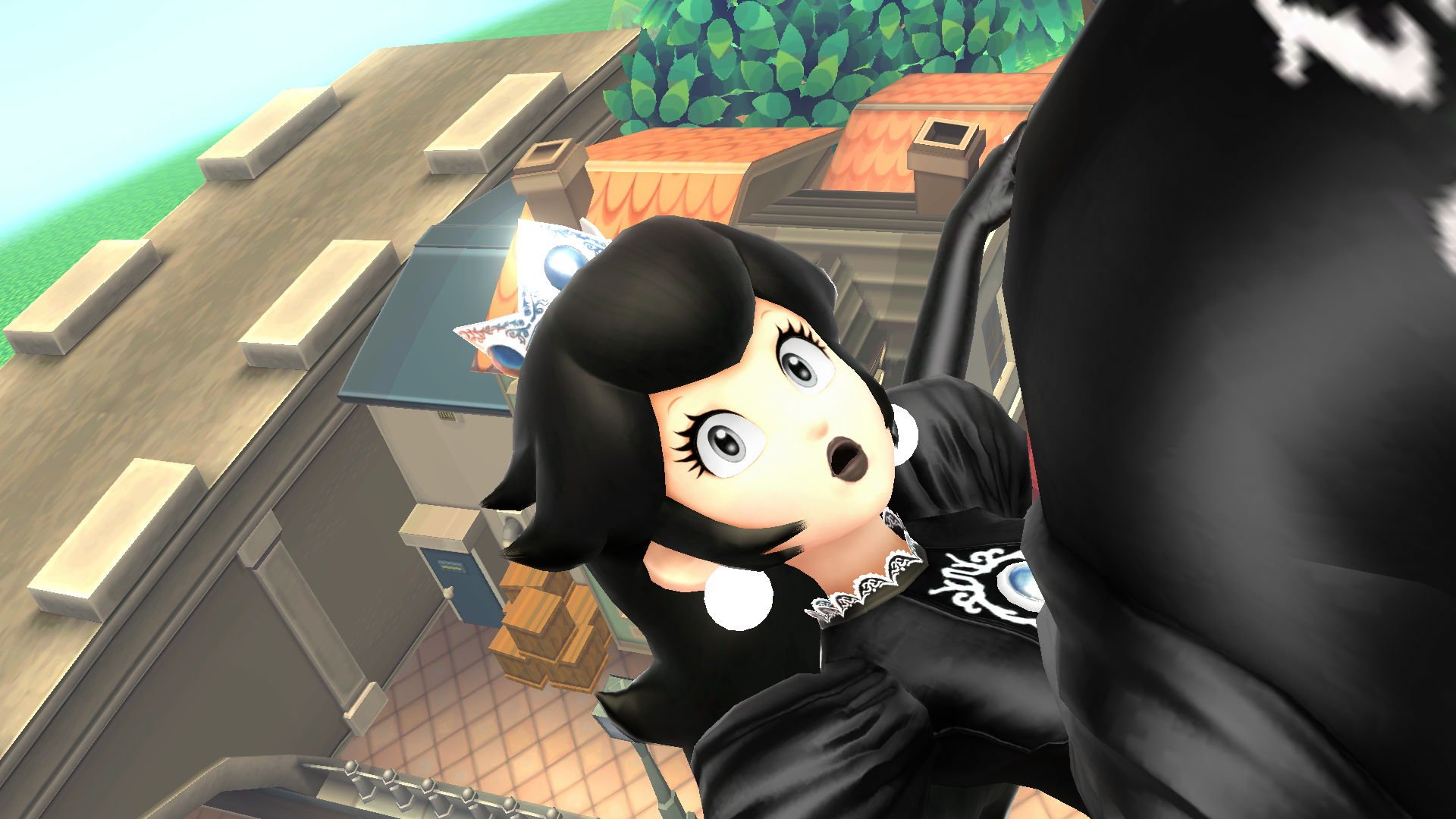 black and white peach [Super Smash Bros. (Wii U)] [Mods]