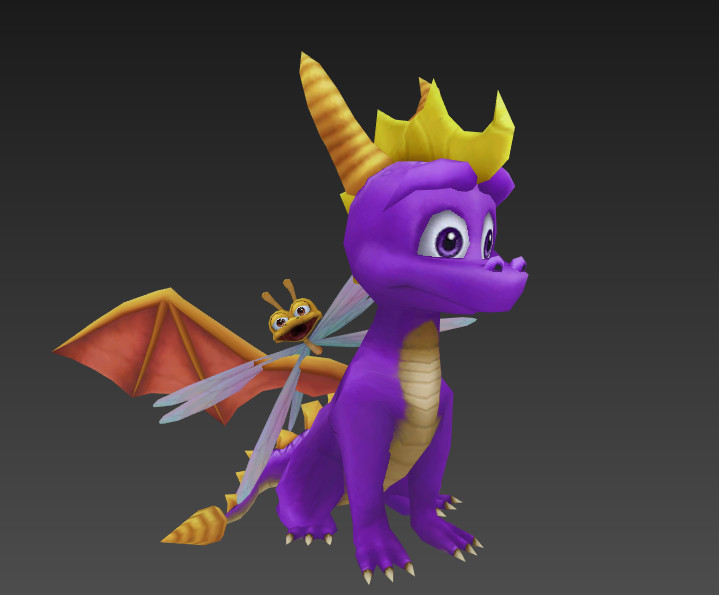 Spyro and Sparx Model Import [Super Smash Bros. (Wii U)] [Mods]