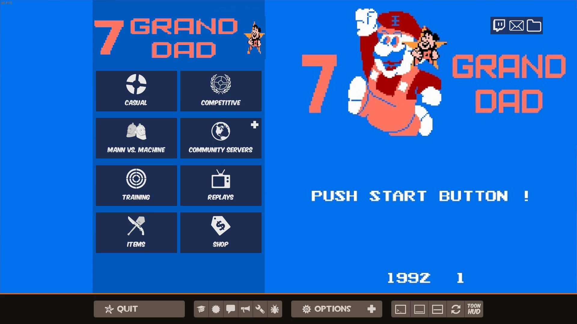 Full Grand Dad Menu
