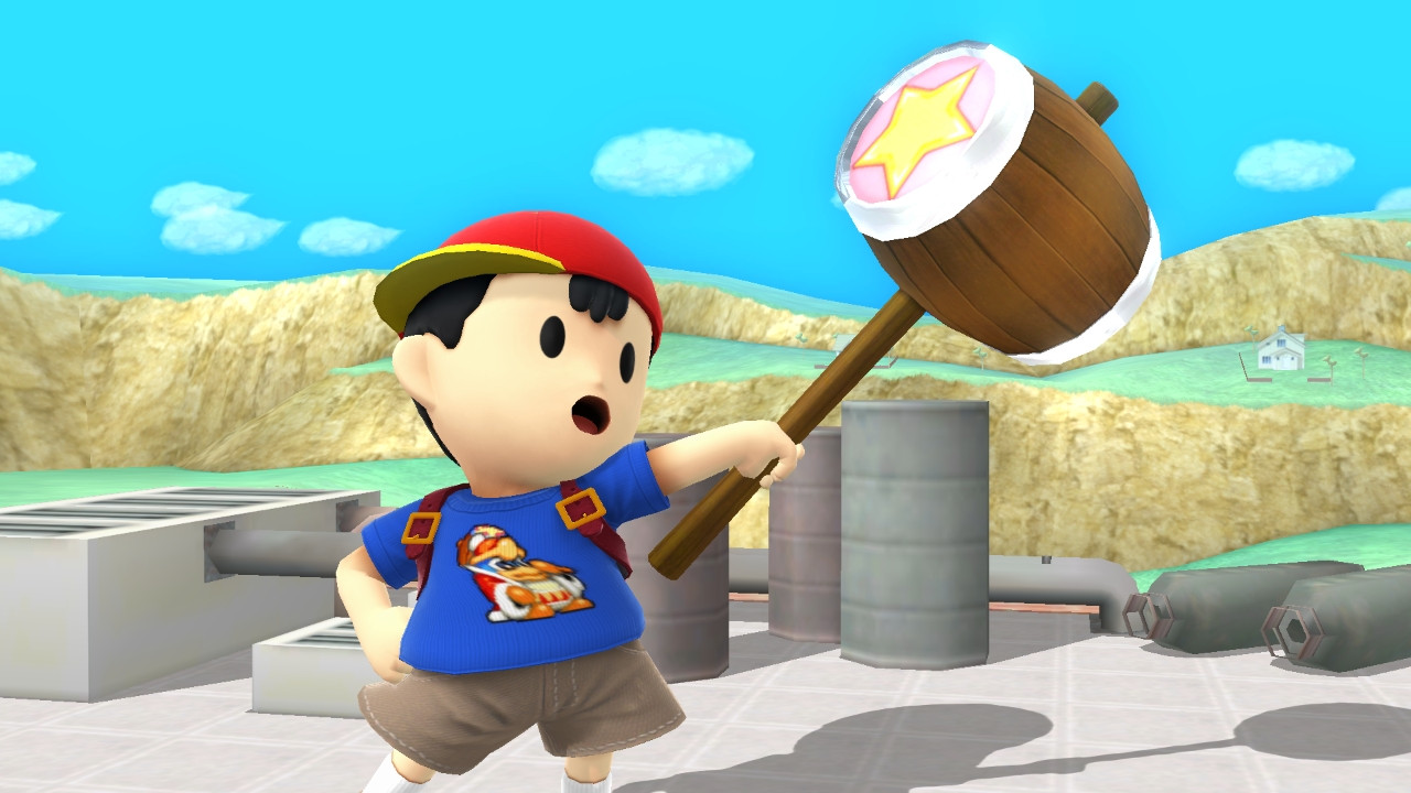 ness sprite peace sign