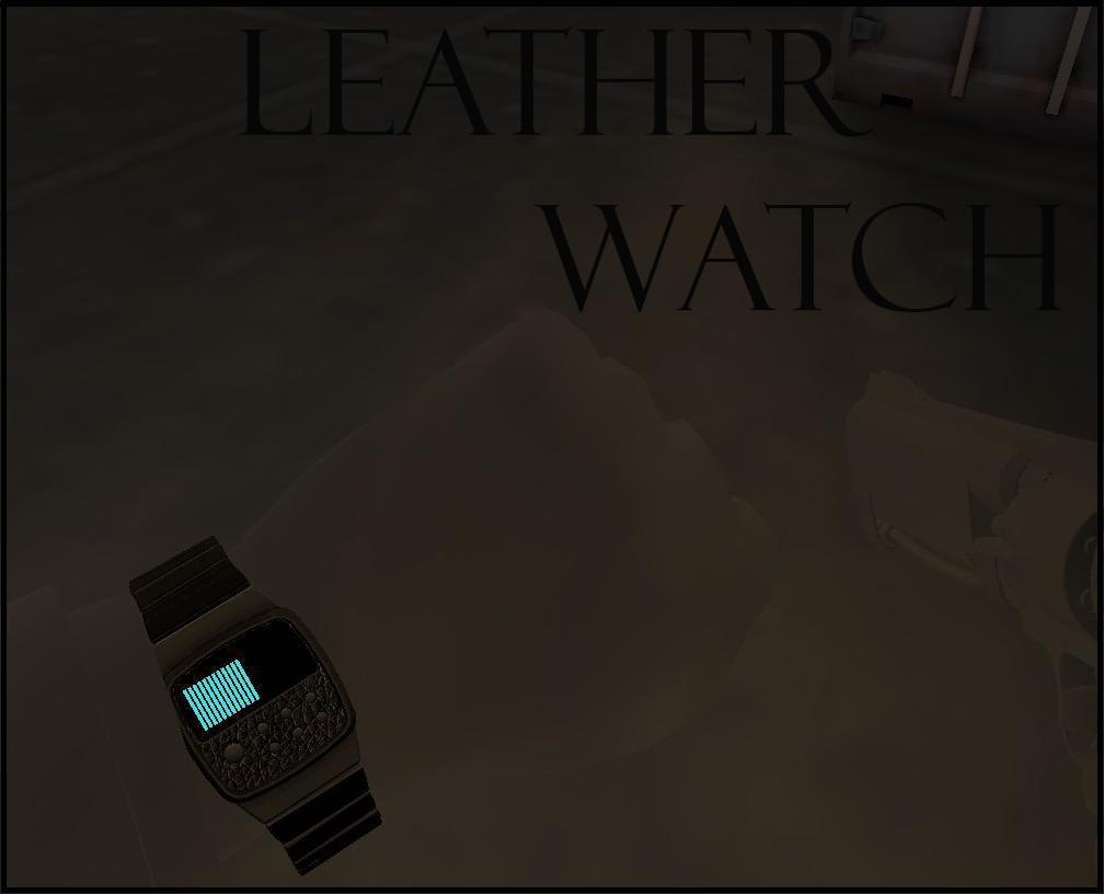 Black Leather Watch