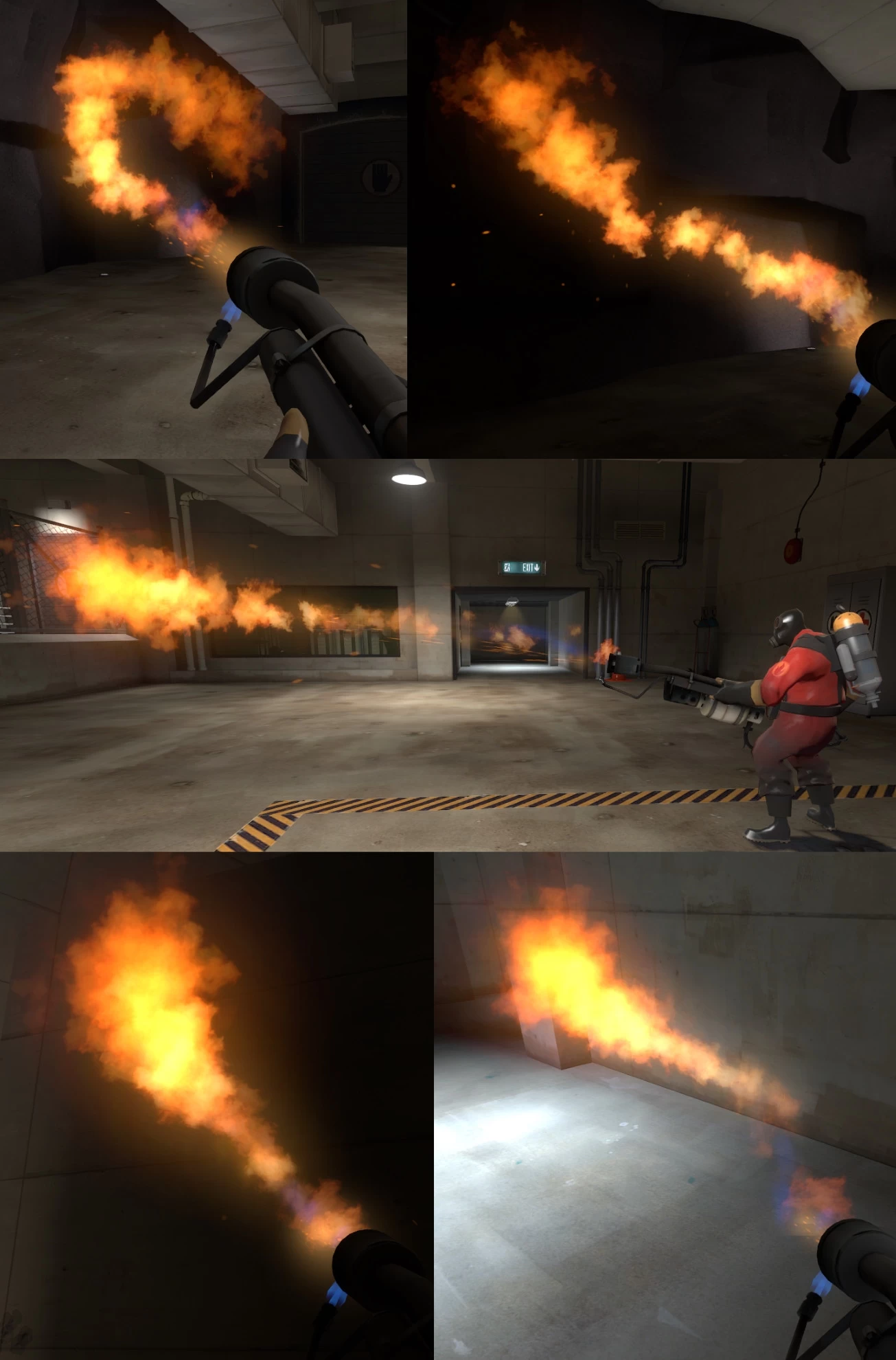 Old Style Flamethrower Flames Team Fortress 2 Mods