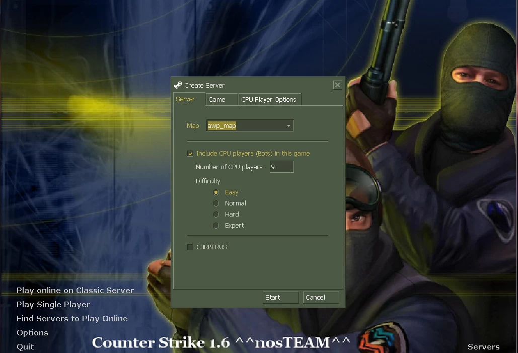 Download Counter-Strike 1.6 with bots