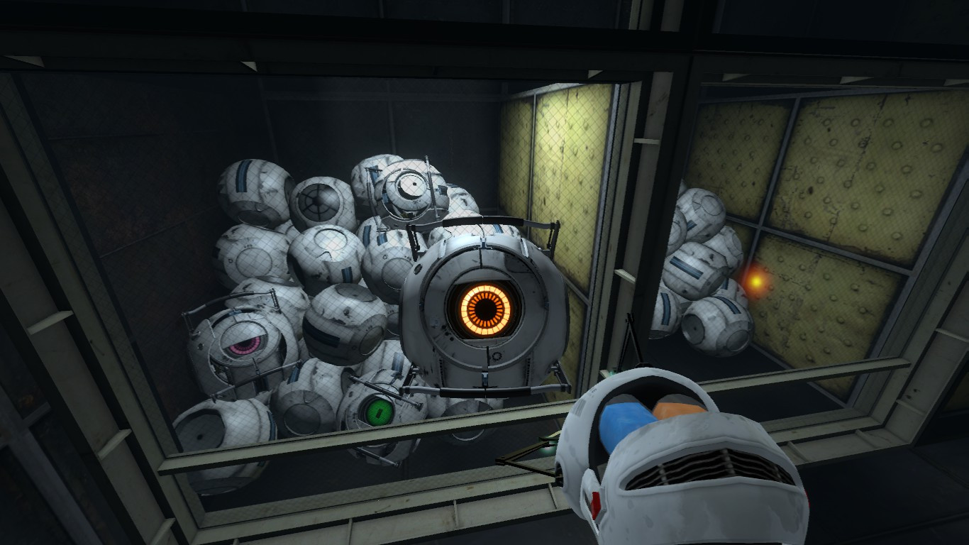Portal 2 уровень с роботами фото 64