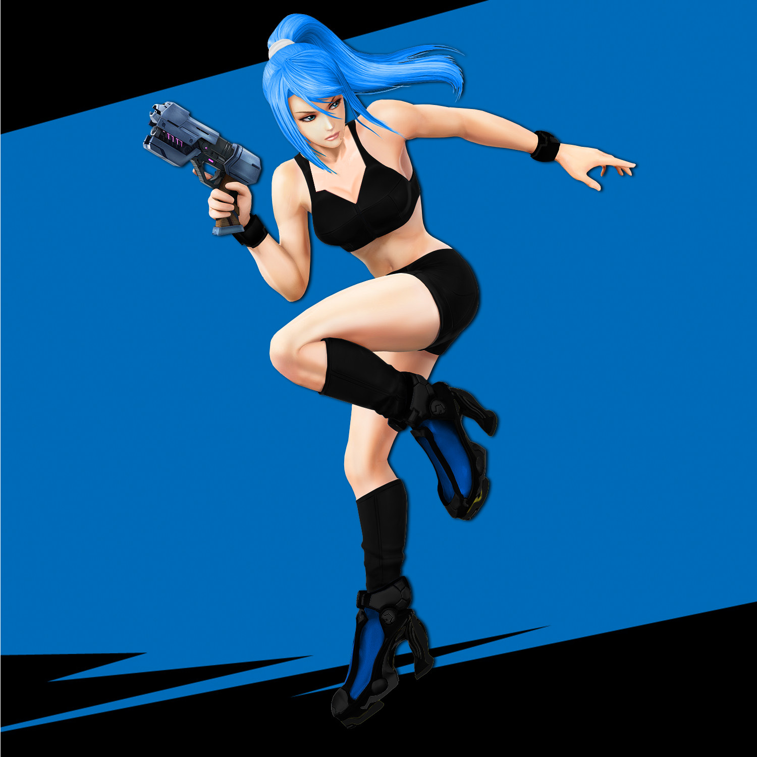 Szerosuit Based In Leona Kof Xiii V1 2 Super Smash Bros 3ds Mods