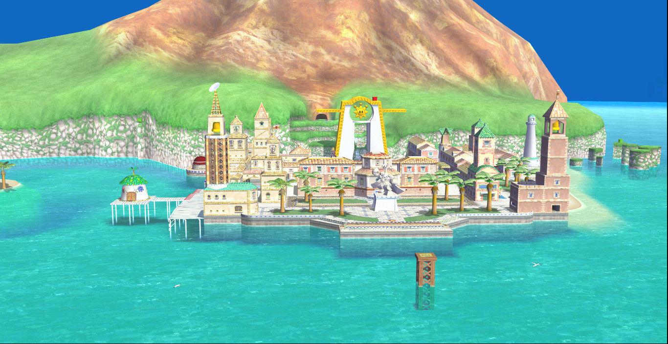 Delfino Plaza HD (SmashU) [Super Smash Bros. Brawl] [Mods]