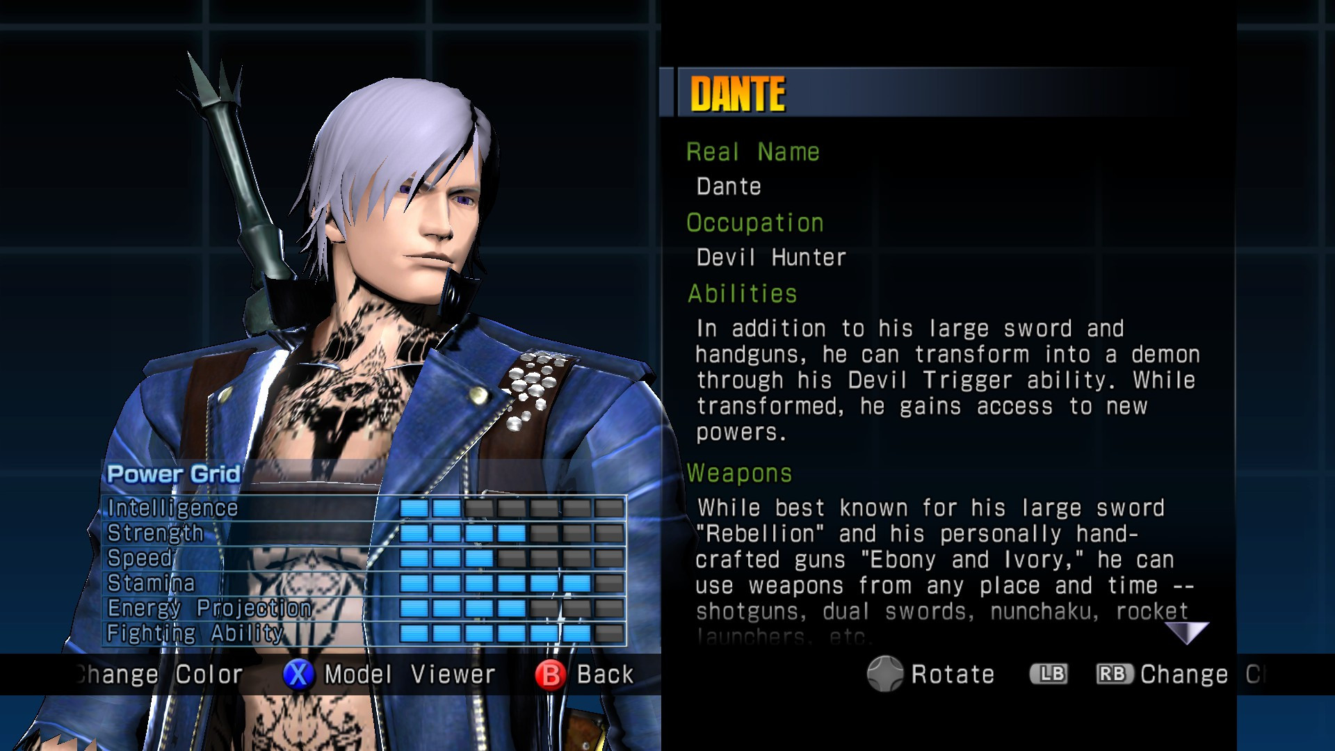 DmC Reboot Dante for Dante [Ultimate Marvel vs Capcom 3] [Mods]