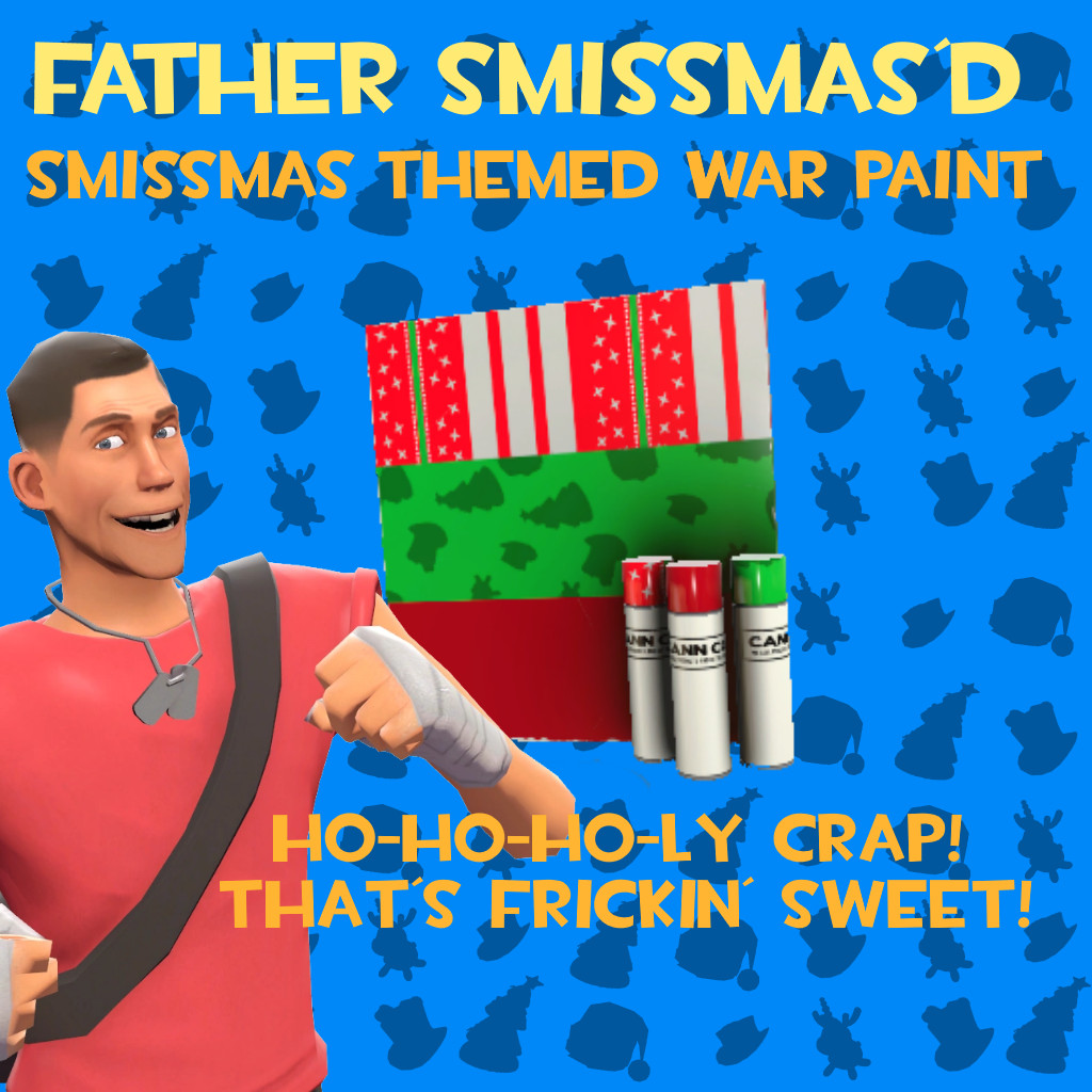 Father Smissmas War Paint (Team Spirit)