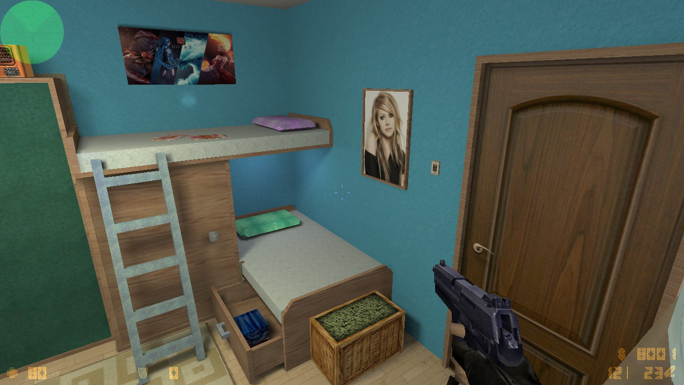 de_bedroom_rats Mod for Counter-Strike 1.6 | CS1.6 Mods
