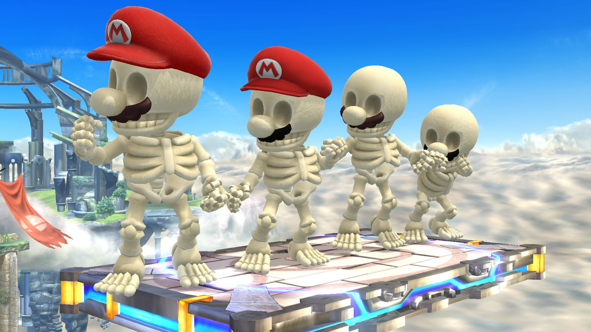 Skeleton Mario (Super Mario Odyssey) [Super Smash Bros. (Wii U)] [Mods]