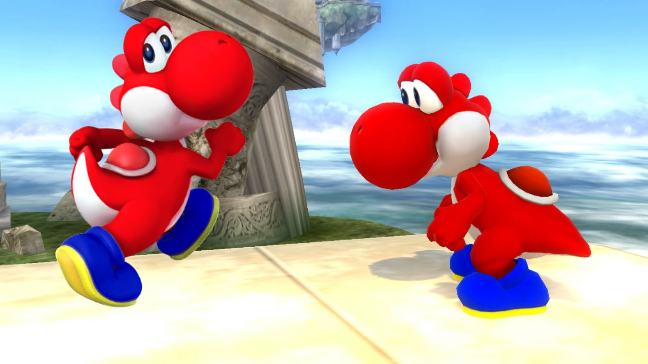 Custom Red Yoshi [Super Smash Bros. (Wii U)] [Mods]