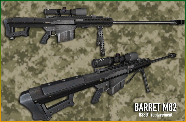 Barret M82 for g3sg1 [Counter-Strike 1.6] [Mods]