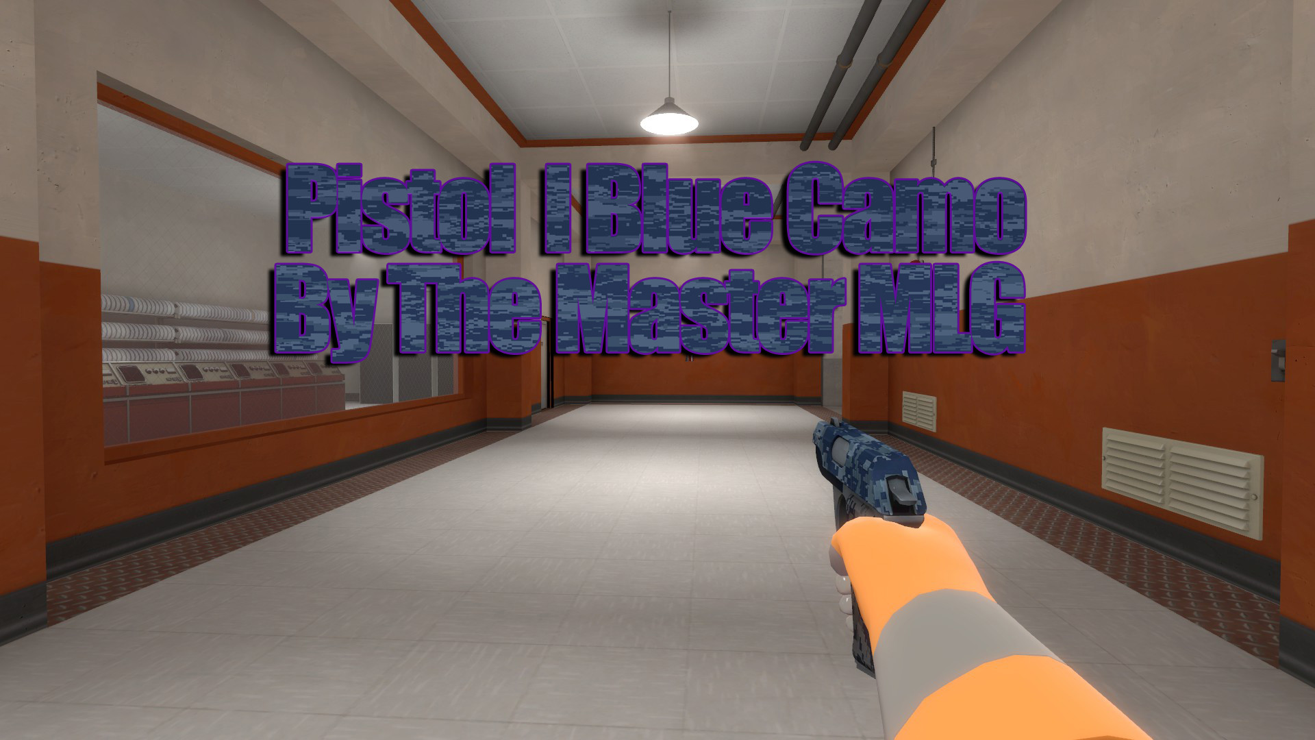 Pistol l Blue Camo