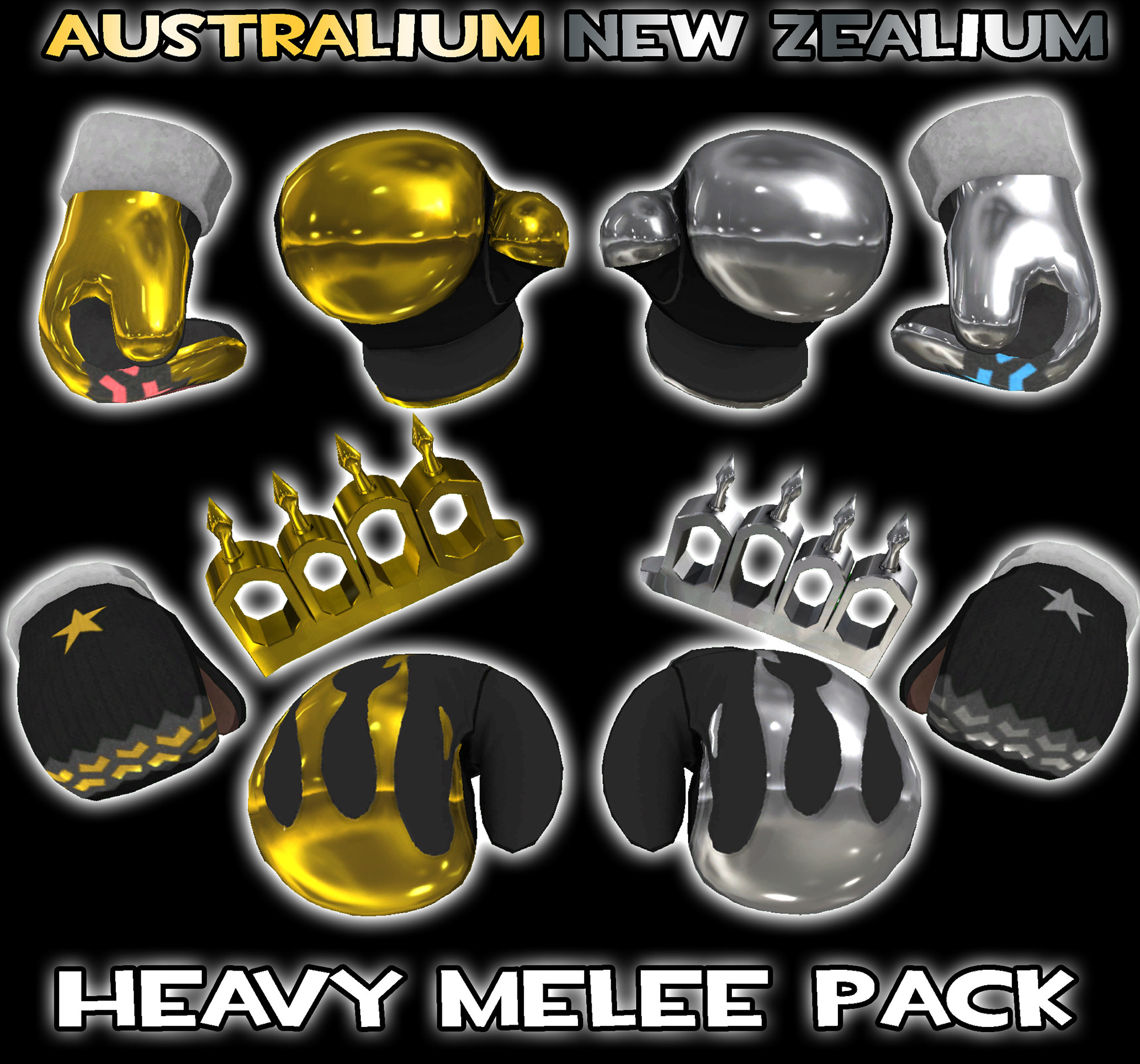 Aus/Zeal Heavy Melee Pack