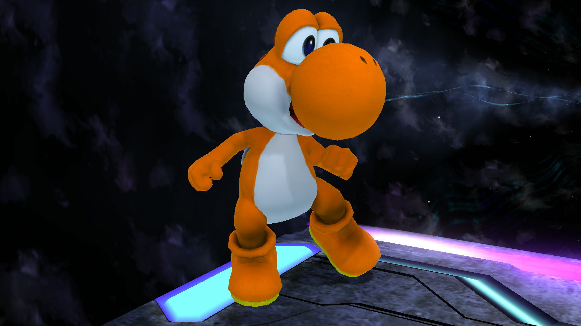 orange yoshi amiibo