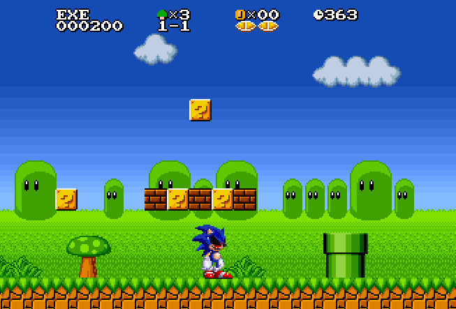 sonic exe gameplay