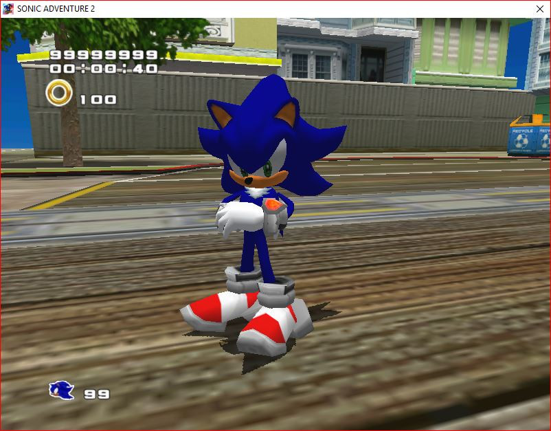 Sonic Themed Shadow [Sonic Adventure 2] [Mods]