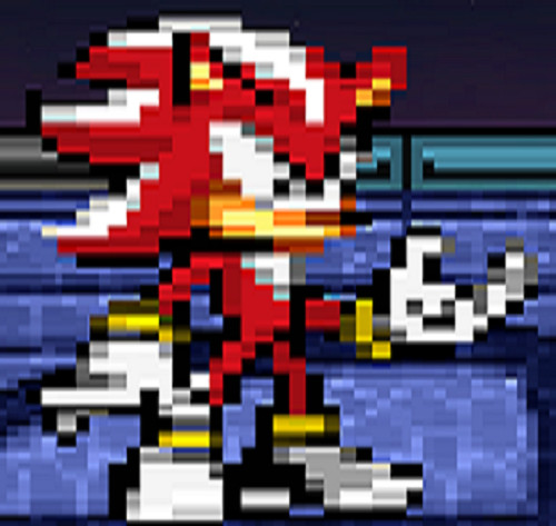 Dark sonic vs chaos shadow pixel art