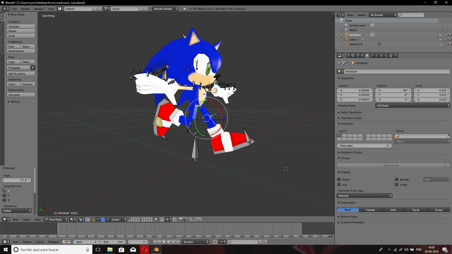 Sonic Rush model (UPDATED!) [Sonic Forces] [Mods]