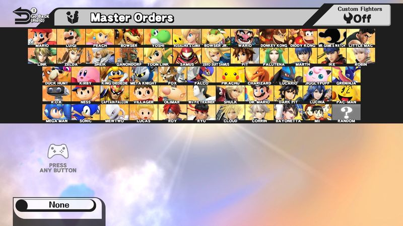 A Better Chronologically Organized CSS Layout Mod for Super Smash Bros ...
