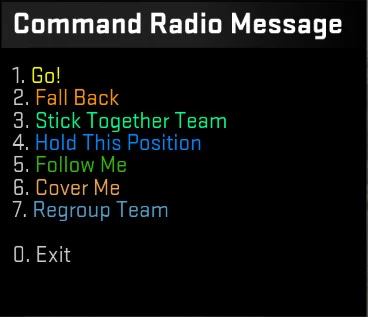 Colored Radio Menus