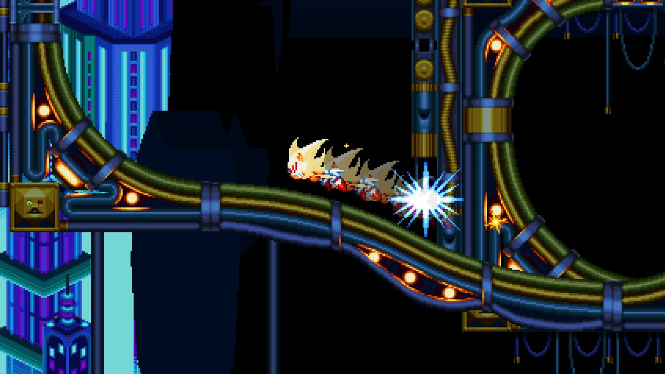 American Sonic + Fleetway Super Sonic [Sonic Mania] [Mods]