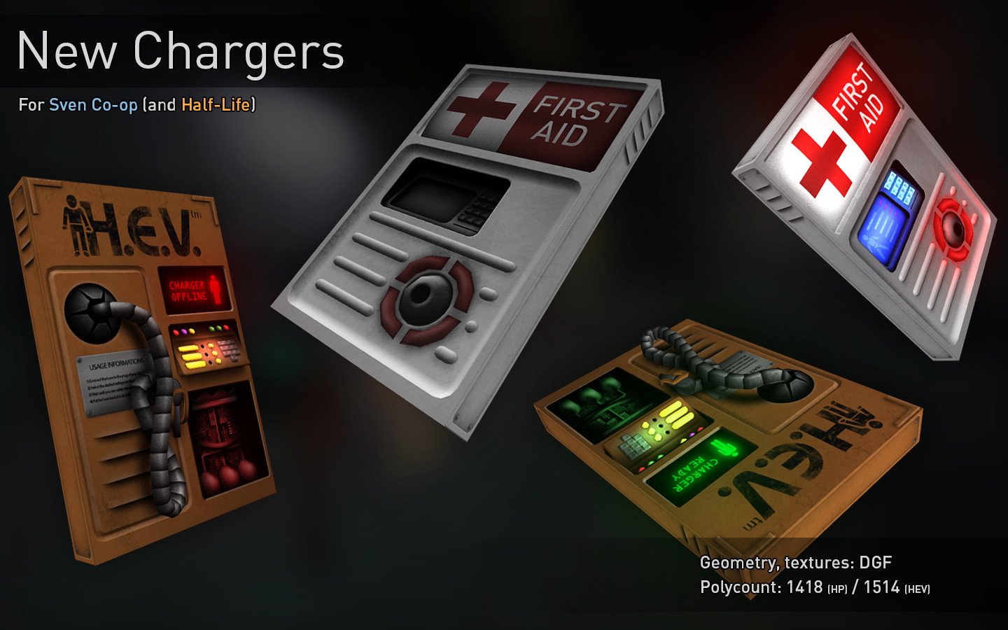New HD HEV & Health Chargers [Sven Co-op] [Mods]