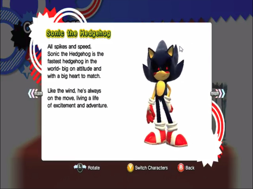 Sonic super sonic hyper sonic dark sonic and sonic .e.x.e in