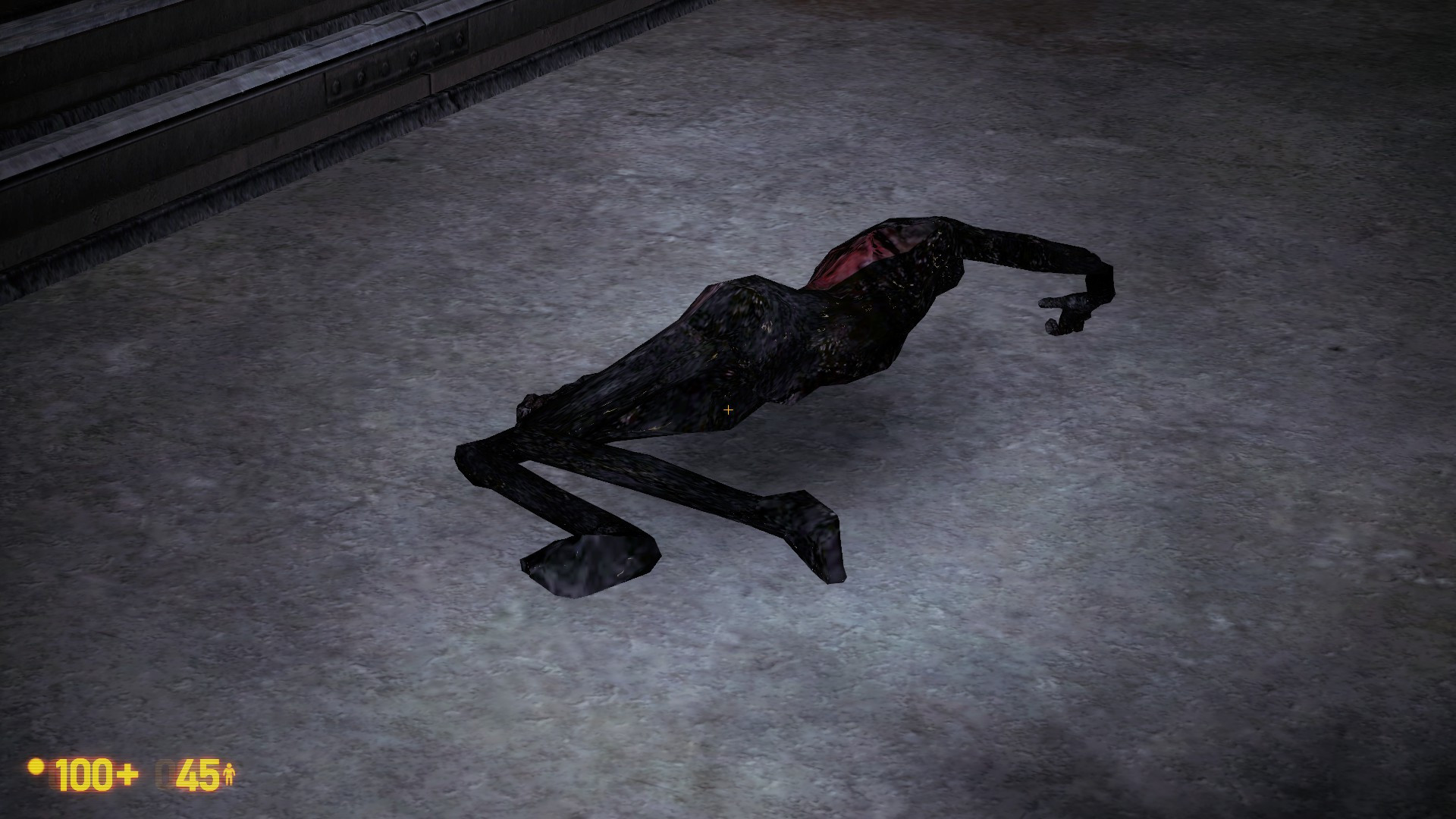 Golden color charred traces corpse [Black Mesa] [Mods]