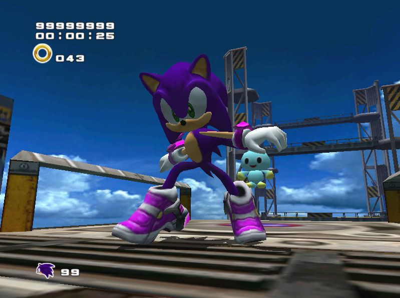 Smash 4 Purple Sonic [Sonic Adventure 2] [Mods]