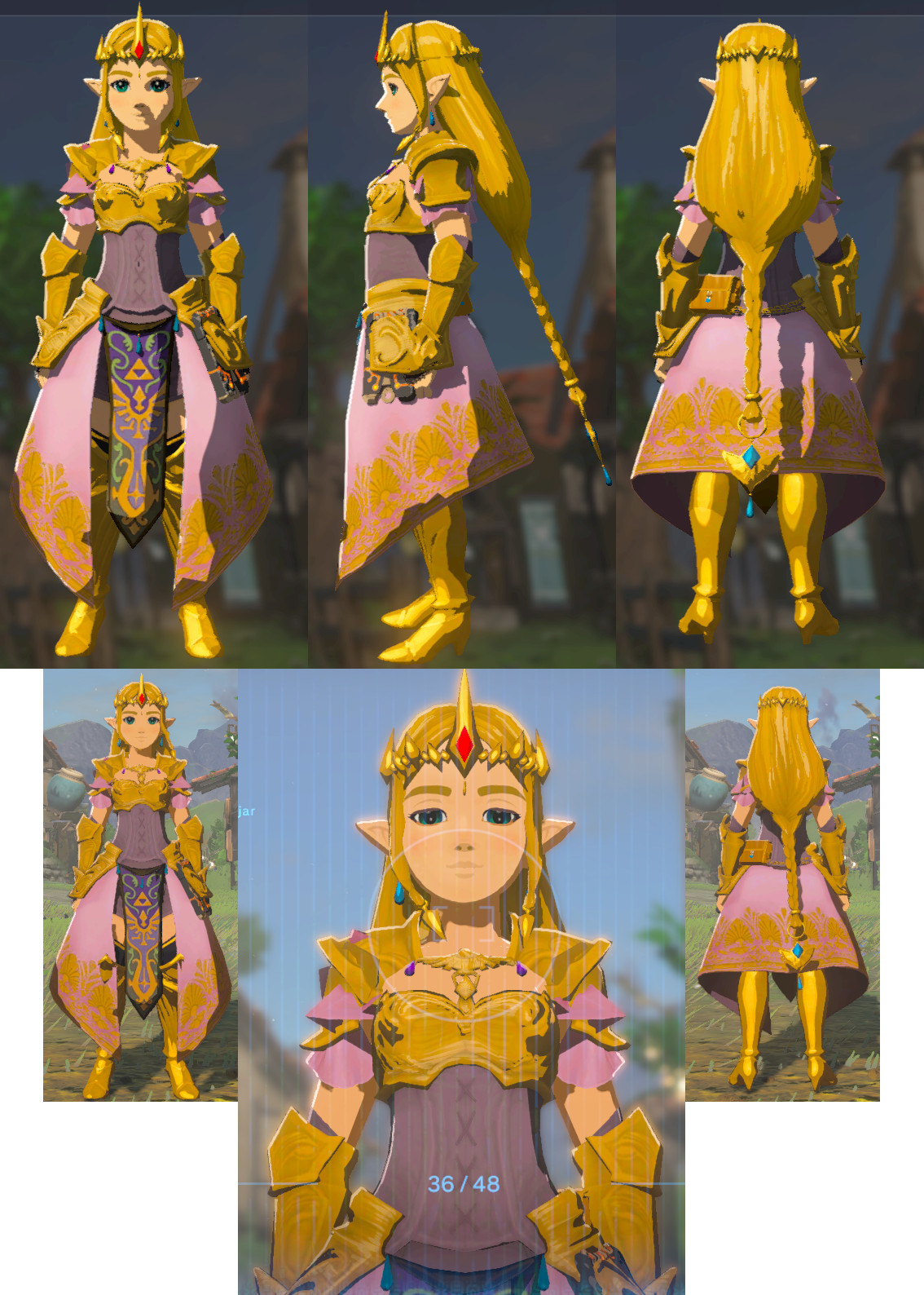 Hyrule Warriors Zelda Armor (Switch) [The Legend of Zelda: Breath of ...