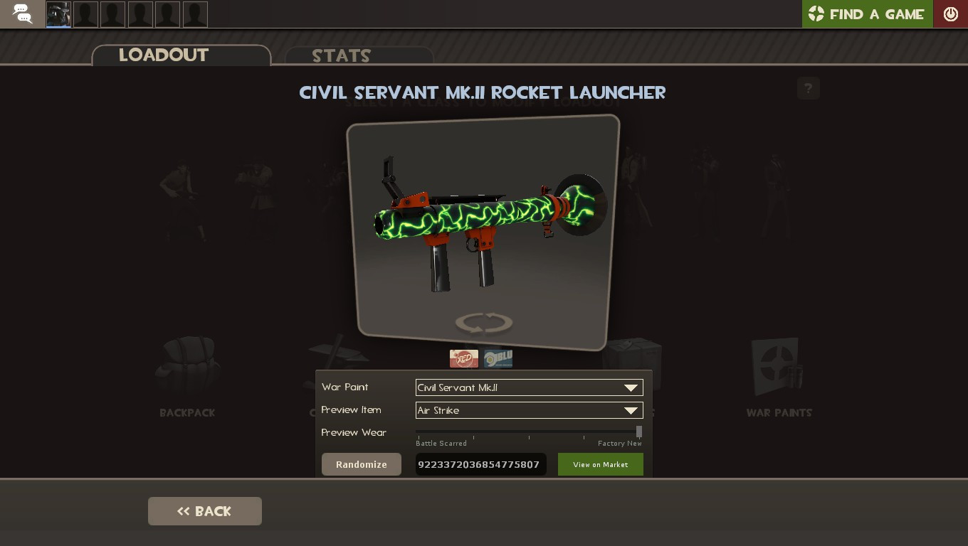 Steam Community Market :: Listings for Strange Shell Shocker Rocket  Launcher (Battle Scarred)