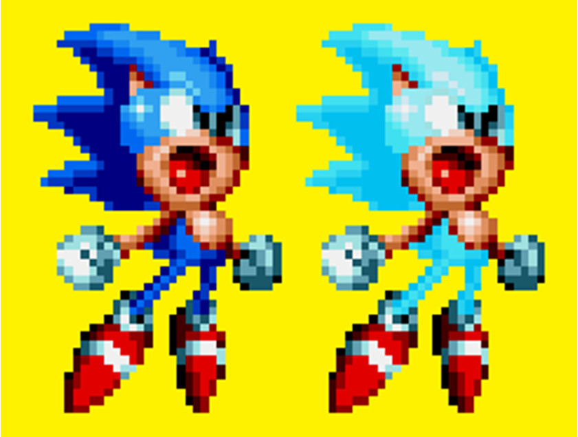 Downgraded Super Sonic [Sonic Mania] [Mods]