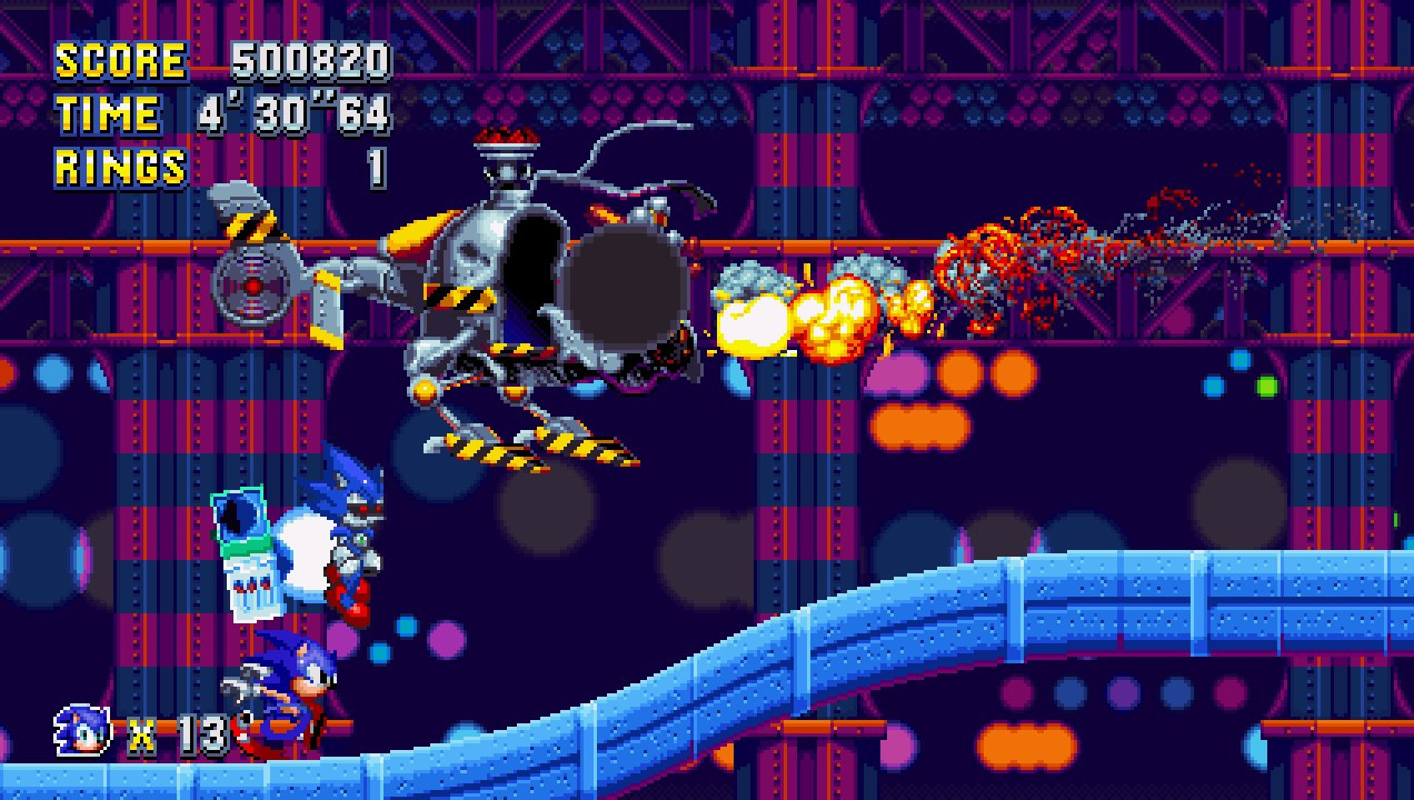 Metal Sonic 2.5 over Heavy Gunner [Sonic Mania] [Mods]