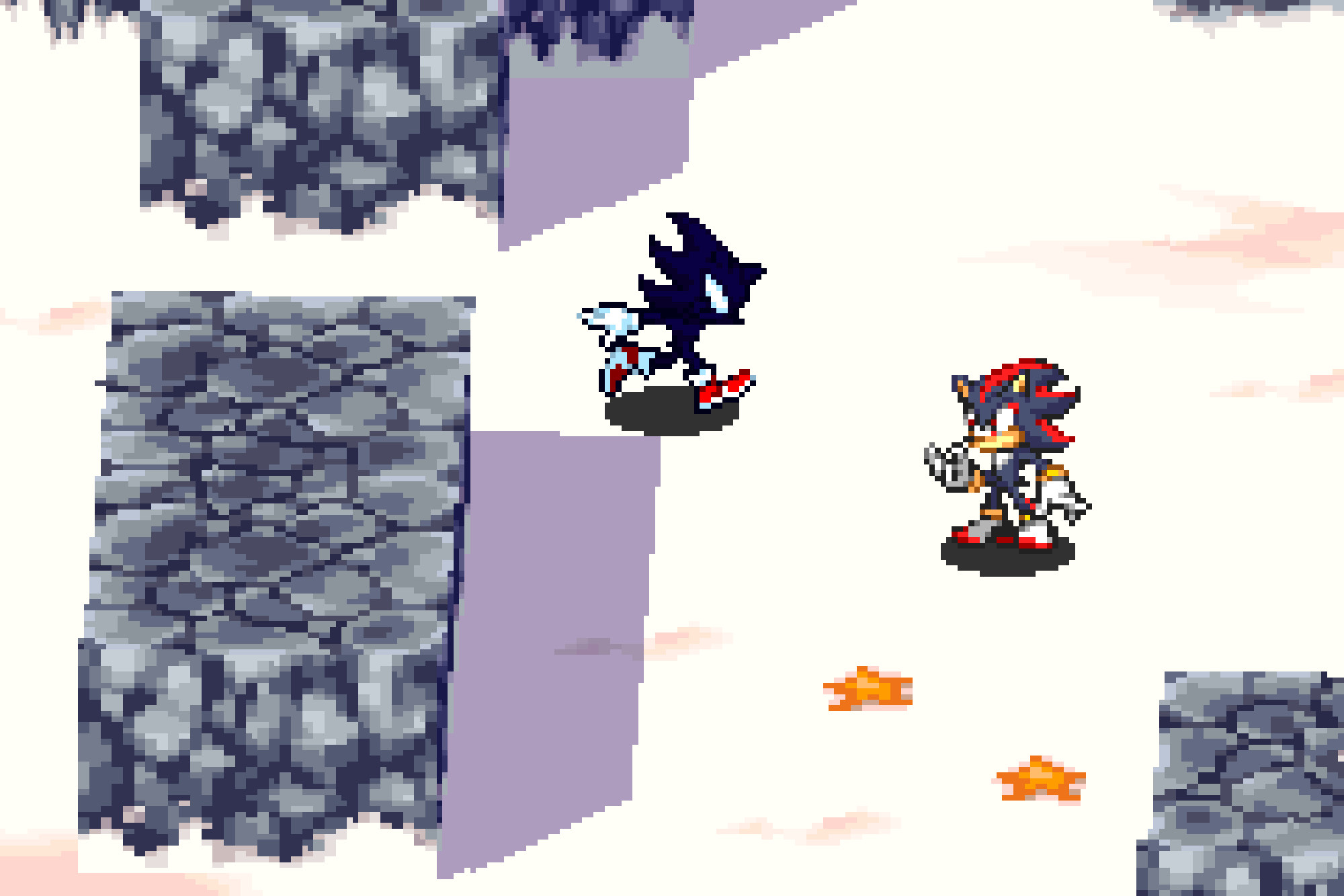 Dark Sonic in Sonic 2 (Hack) 