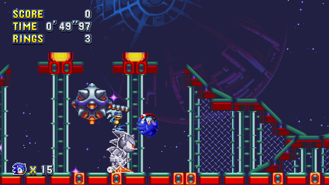 Silver Sonic over Heavy Rider Mod for Sonic Mania | SM Mods