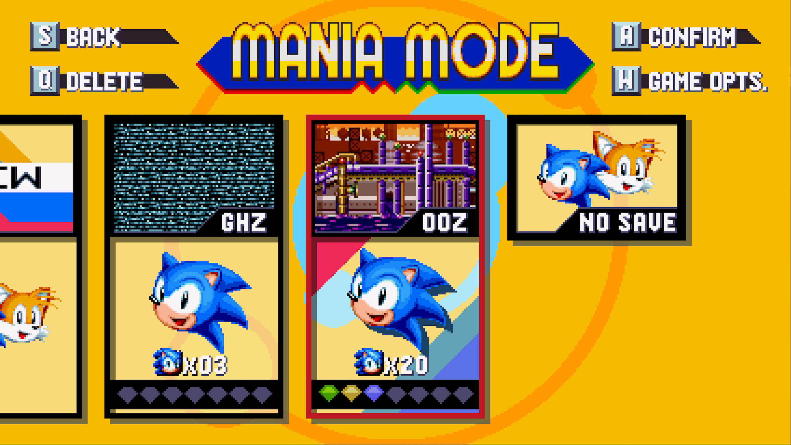 Соник мания играть. Sonic Mania menu. Соник Мания меню. Sonic 2. Соник 1 меню.